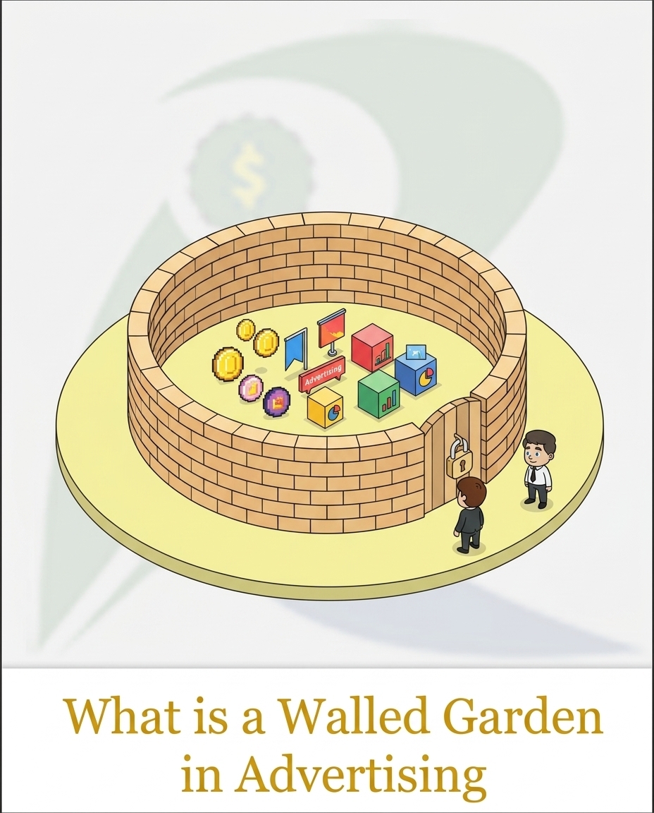 What is a walled garden in advertising